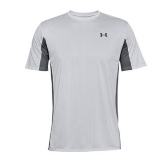 安德玛官方UA Training Vent男子短袖T恤Under Armour1356785 灰色014 L