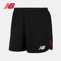 New Balance NB官方男款梭织运动裤AMS01203透气舒适短裤 BK AMS01203 XS