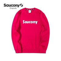 Saucony索康尼  男子潮流运动休闲卫衣经典logo卫衣380029110 深玫红 2XL