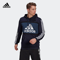 阿迪达斯官网 adidas M CB HD 男装训练运动卫衣GV0252 传奇墨水蓝 A/L(180/100A)