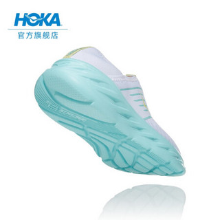 HOKA ONE ONE女奥拉ORA Recovery Shoe厚底透气运动鞋休闲舒缓拖鞋 白色/浅蓝色-3月1日开售 US 7/ 240mm