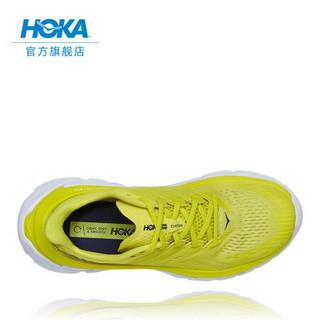 HOKA ONE ONE男女款Clifton Edge克利夫顿先锋公路跑步鞋回弹缓冲减震轻便运动鞋新 柑橘黄/白色-3月1日开售 8.5/ 255mm/W