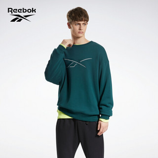 Reebok锐步 运动经典U CL PF KN SWT男女长袖T恤套头衫 GP7152_深绿色 A/M