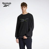 Reebok锐步 运动经典U CL PF KN SWT男女长袖T恤套头衫 GP7151_黑色 A/S