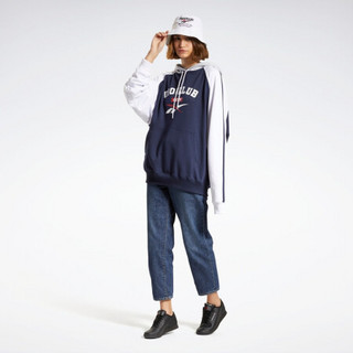 Reebok 锐步 HOODIE 女子运动卫衣 H25640 藏蓝色 L