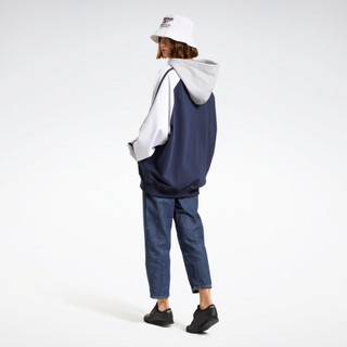 Reebok 锐步 HOODIE 女子运动卫衣 H25640 藏蓝色 S