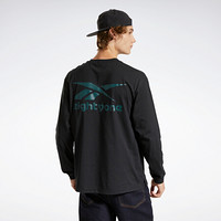 Reebok锐步 运动经典81 LS Tee男女长袖T恤 H23206_黑色 A/2XL