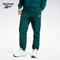 Reebok锐步 运动经典81 Woven Vector Pants男女长裤 H45571_深绿色 A/S