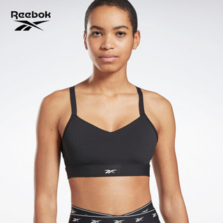 Reebok锐步 运动健身 S Lux Strappy Bra 女子中强度运动文胸 GI8321_黑色 A/L