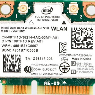 intel 英特尔 7260AC 通用版 867M Mini PCI-E无线网卡（802.11ac）