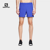 萨洛蒙（Salomon）男款 户外运动休闲跑步短裤 AGILE 5'' SHORT 蓝色 C14793 L