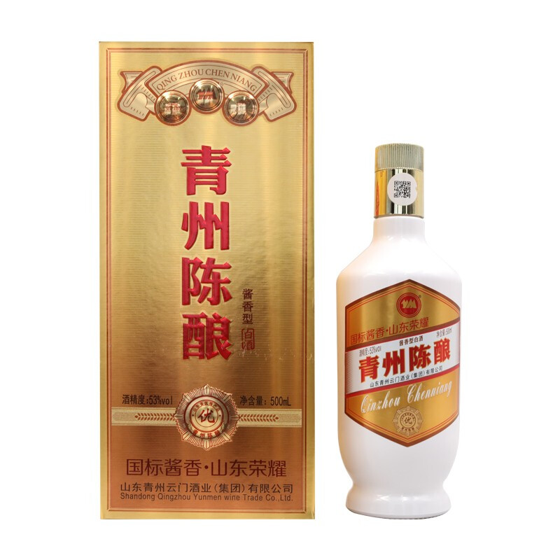 云门 青州陈酿 商务版 53%vol 酱香型白酒 500ml 单瓶装