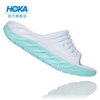 HOKA ONE ONE女奥拉2休闲运动舒缓拖鞋Ora Recovery厚底缓冲支撑   1099674 白色/浅蓝色 37