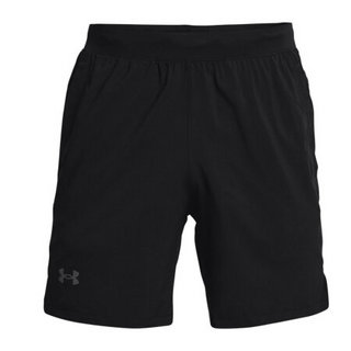 安德玛官方UA Launch 男子7英寸跑步短裤Under Armour1361493 黑色001 XXL