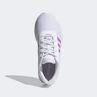 adidas 阿迪达斯 官网 adidas neo LITE RACER 女鞋低帮休闲运动鞋FZ1461 白/镭射银 36.5(225mm)