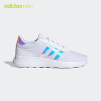 adidas 阿迪达斯 官网 adidas neo LITE RACER 女鞋低帮休闲运动鞋FZ1461 白/镭射银 36.5(225mm)