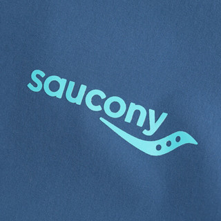 Saucony索康尼  2021春夏 新品男子运动舒适弹力双层风衣379929100051 海兰 M
