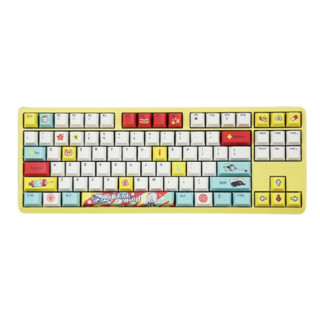 CHERRY 樱桃 G80-3000 S TKL 哔哩哔哩联名款 87键 有线机械键盘 黄色 Cherry茶轴 无光