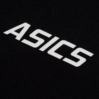 ASICS亚瑟士 2021春夏舒适透气T恤男运动休闲logo短袖 20310381-001 黑色 XL