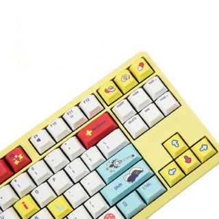 CHERRY 樱桃 G80-3000 S TKL 哔哩哔哩联名款 87键 有线机械键盘 黄色 Cherry茶轴 无光