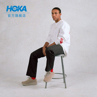 HOKA ONE ONE男女款邦代L减震防滑耐磨Bondi L公路跑步鞋2021新品 砂褐色 / 轻石灰 06/240mm