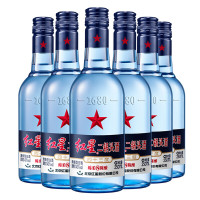 有券的上：红星 白酒 红星二锅头 绵柔8陈酿 清香型 43度 250ml*6瓶