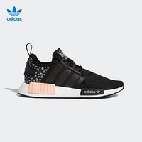 阿迪达斯官网 adidas 三叶草 NMD_R1 W 女子经典运动鞋FZ1017 一号黑/一号黑/亮光粉 36(220mm)