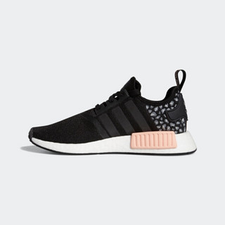 阿迪达斯官网 adidas 三叶草 NMD_R1 W 女子经典运动鞋FZ1017 一号黑/一号黑/亮光粉 36.5(225mm)