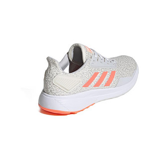 adidas 阿迪达斯 Duramo 9 女子跑鞋 EG8671 石膏白/信号珊瑚粉/符点灰/亮白/烟灰 36