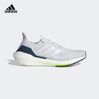 阿迪达斯官网 adidas ULTRABOOST 21 男鞋跑步低帮运动鞋FY0371 白/藏青 45(280mm)