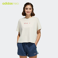 adidas 阿迪达斯 neo W SS MAY TEE2 GQ0849 女装短袖T恤