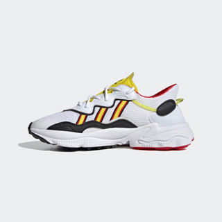 阿迪达斯官网 adidas 三叶草 OZWEEGO 男子经典运动鞋FX0240 亮白/1号黑色/罂粟红/浅柠檬黄 45(280mm)