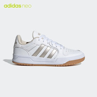 ENTRAP休闲运动板鞋小白鞋少年感复古篮球鞋女子阿迪达斯 adidas 白/金色 38(235mm)