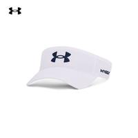 安德玛 UNDER ARMOUR 官方UA Golf96男子高尔夫运动遮阳帽1361548 白色100 均码