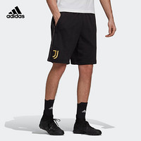 阿迪达斯官网adidas JUVE 3S SWT SHO 男装尤文足球运动短裤FR4228 黑色/浅陈金土 A/L(180/86A)