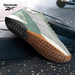Reebok锐步 吉克隽逸同款 运动健身 Nano X1 GRIT女子低帮训练鞋 S42570_绿色/灰色 39