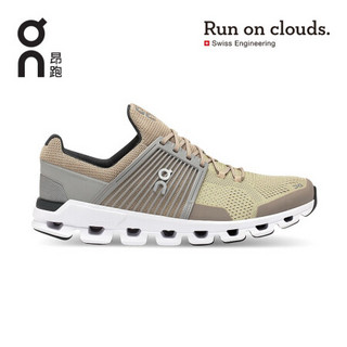 On昂跑 耐久稳定男款轻量透气路跑鞋 Cloudswift(Classic) Sand/Grey 柔沙/灰 46 US(M11.5)