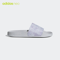 阿迪达斯官网 adidas neo ADILETTE SHOWER 女鞋运动凉拖鞋FZ2855 粉紫色 38(235mm)