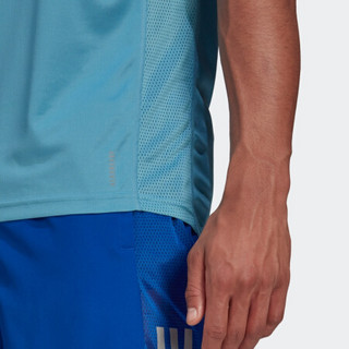 adidas 阿迪达斯 OWN THE RUN TEE 男子运动T恤 GJ9966 蓝色 S