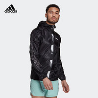 阿迪达斯官网 adidas 男装春秋户外运动连帽夹克外套GJ7621 黑色 A/XL(185/104A)