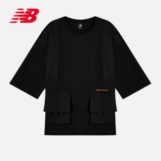 New Balance NB官方2021新款男款AMT12382时尚简约百搭T恤 BK AMT12382 S