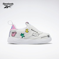 Reebok 锐步 运动经典CLUB C SLIP ON IV婴童低帮休闲鞋 H05205_白色/粉色/蓝色/紫色/绿色/黄色/ 26
