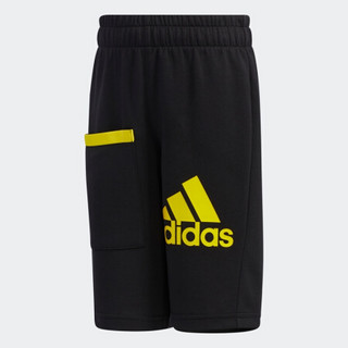 阿迪达斯官网 adidas LB ST KN SHORT 小童装夏季训练运动短裤GT1738 黑色 110CM