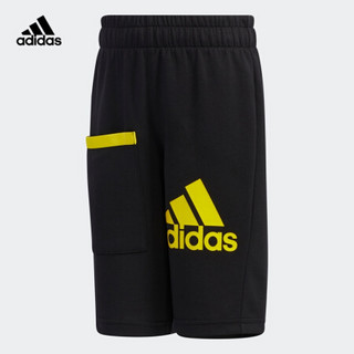 阿迪达斯官网 adidas LB ST KN SHORT 小童装夏季训练运动短裤GT1738 黑色 110CM