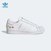 阿迪达斯官网 adidas 三叶草 SUPERSTAR 男女低帮经典运动鞋GZ3034 白 35.5(215mm)