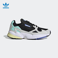 阿迪达斯 adidas官网三叶草FALCON W女子经典运动鞋CG6214 EE8939 CG6210 1号黑色/石膏白/绿色/EE8939 39(240mm)