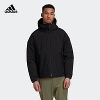 adidas 阿迪达斯 官方正品冬季男子连帽运动户外棉服外套 FT9410