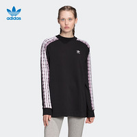 阿迪达斯官网 adidas 三叶草 AOP SWEATER 女装运动卫衣FL4132 黑色 38(参考身高:169~172CM)