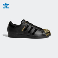 阿迪达斯 adidas官网 三叶草SUPERSTARMETAL TOE女金属头特别款经典运动鞋FV3305 1号黑色/金金属 40(245mm)