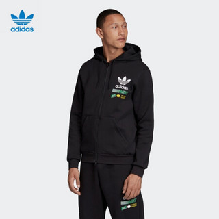 阿迪达斯官网adidas三叶草BODEGA FZHOOD男连帽外套FP7703FP7701 黑色/FP7701 XL(参考身高:188~192CM)